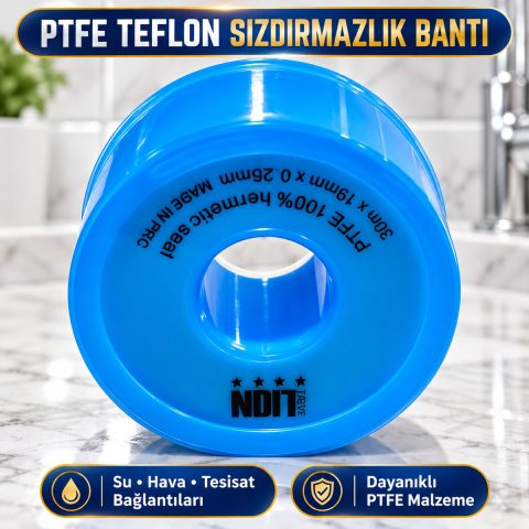 PTFE Teflon Boru Bağlantı Sızdırmazlık Bandı