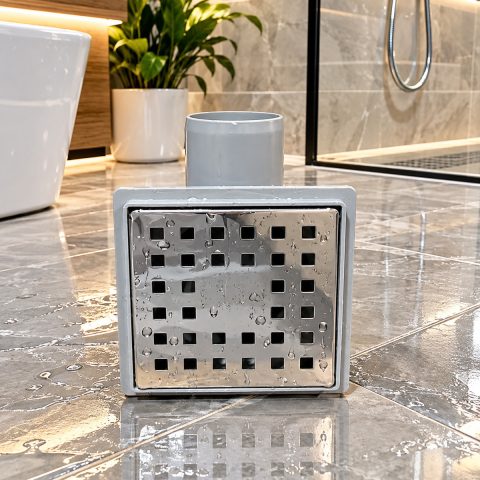 Kare Delikli Banyo ve Duş Gider Süzgeci