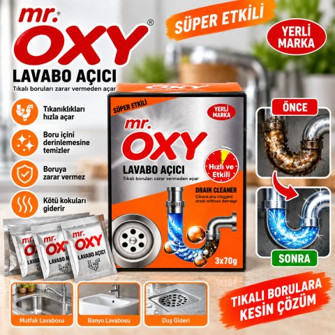Lavabo ve Gider Açıcı: 3 Adet × 70 g Paket