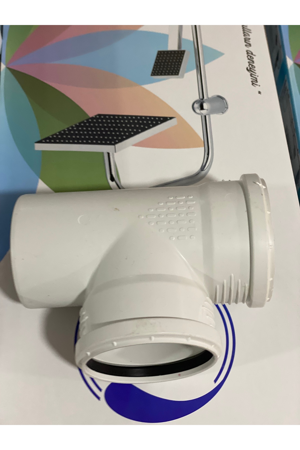 90° Contalı PVC T Bağlantı Parçası